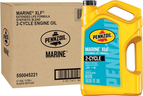 Aceite De Motor Sintetico Pennzoil 2 Ciclos 3pack 3.785l 