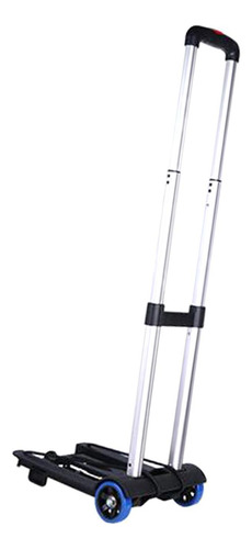 Carrito De Mano Plegable Portátil Con Varilla De Aluminio Y