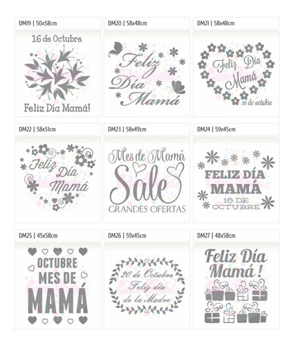 Vinilos Vidrieras Pascuas Dia Madre Padre Niño Amigo Cole
