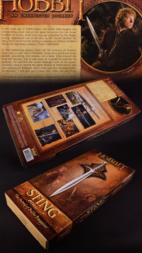 Imagen 9 de 10 de Espada Daga Dardo Sting Señor De Los Anillos Hobbit Oficial