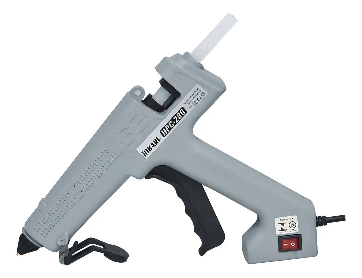 Pistola de Cola Quente Profissional Hikari HPC-280 280W Industrial 127/220 V