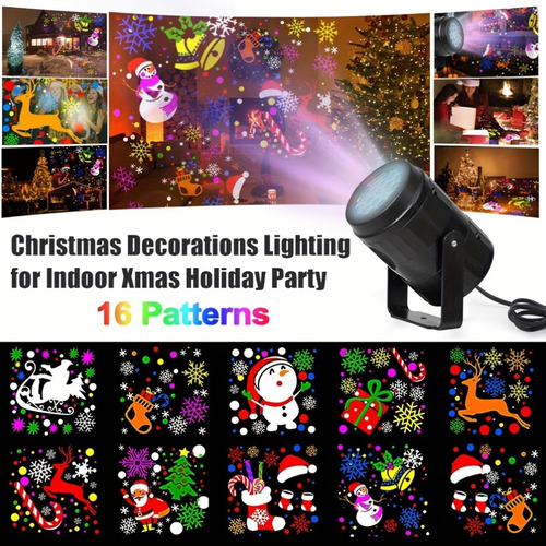 Proyector Luces De Navidad Multiple 270°