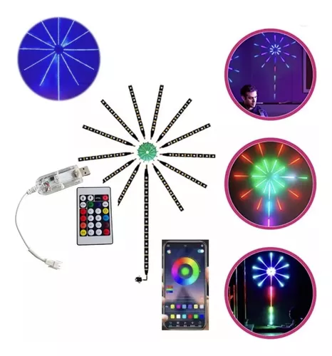 Kit Tira Luz Led Rgb 3m Tv Pc Control Remoto Exterior Tuning