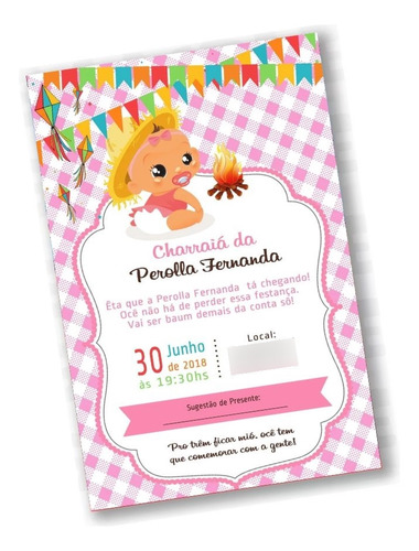 Convite Digital Charraia São João Arraia Escolha Modelo