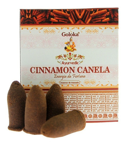 Imagem 3 de 6 de Incenso Goloka Cone Backflow Cascata 12 Cxs. - Aromas Mistos