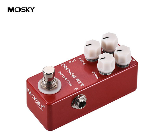 Mosky Crunch Red Distorsión Pedal De Efecto De Guitarra Full