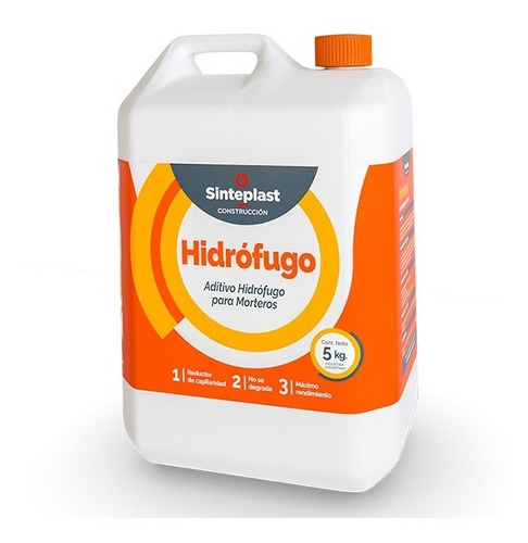 Aditivo Hidrófugo Para Morteros Impermeables Sinteplast X5kg