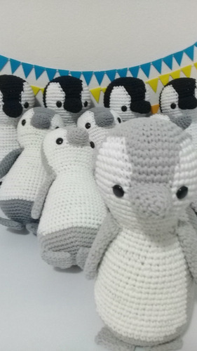 Pinguino Tejido Crochet Animales Amigurumi