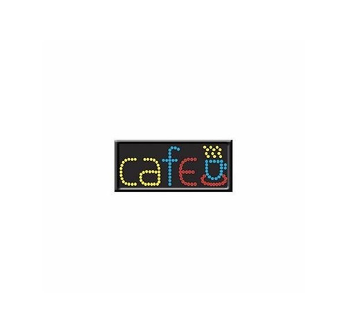 Aviso Led Mini Luminoso Cafe Taza Medidas 30x15 Cms