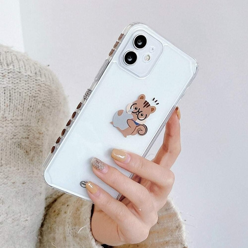 Funda Para iPhone Animales Ardilla Elefante Ballena + Mica