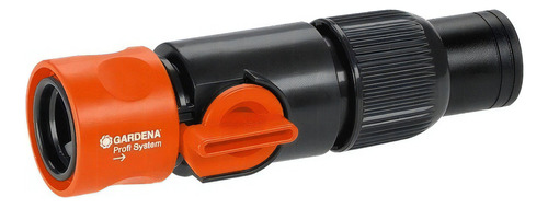 Conector Rápido Con Llave Profi 3/4  - 3/4  Gardena Color Naranja Y Negro