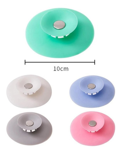 Imagen 4 de 10 de Tapón + Filtro Silicona Bañera Drenaje Flexible Baño Bacha