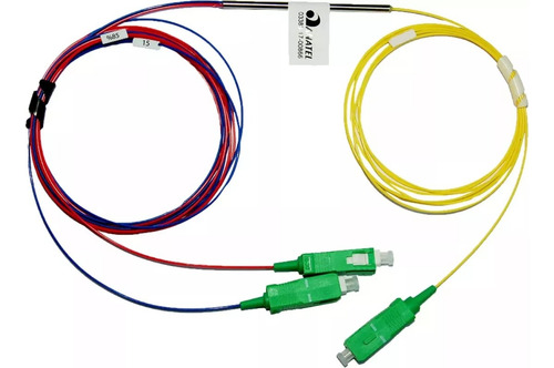 Splitter Óptico Desbalanceado 1x2 15-85% 0.9mm 1.0m Sc-apc