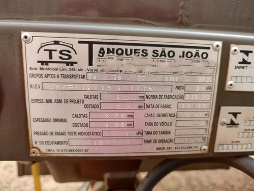 Tanque Para Caminhão 15000 Lts (5/5/3/2)-combustiveis,pipa.