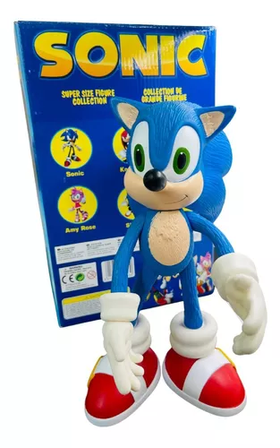 Boneco Sonic Articulado Grande Brinquedo Caixa Collection Lançamento Action  Figure 16cm - WIN Colecionáveis