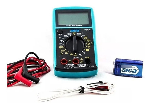 Imagen 2 de 5 de Multímetro Tester Digital 600v Con Termocupla Sica