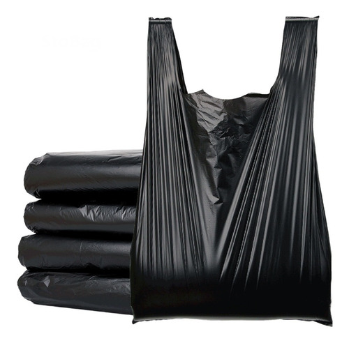 Bolsa De Asa Color Negro Varias Medidas 100% Reciclada (3kg)