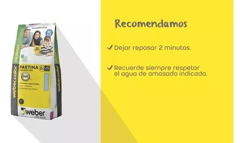 Pastina Weber Classic 5 Kg Antihongo Impermeable Acabad Fino