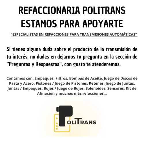 Pistón Vulcanizado C1 Transmisión U660 U760 Camry 2007-2016