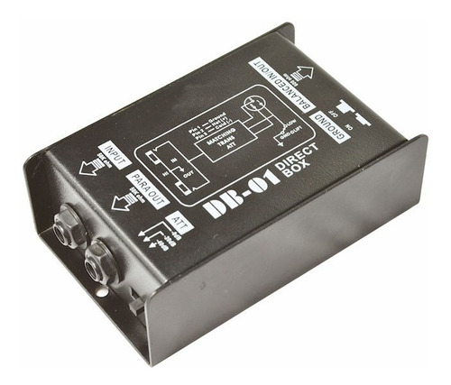 Imagen 3 de 10 de Caja Directa Pasiva Moon Db01 Adapta Impedancias Mono