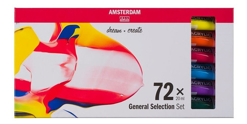 Amsterdam Set 72 Acrílicos 20 Ml Selección General