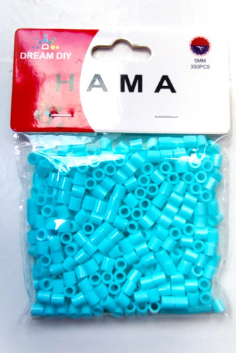 Repuestos Hama Beads Celeste 5mm 3500 Unidades (10 Bolsas)