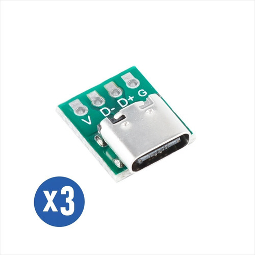 Conector Usb Tipo C 3.1, Hembra, Transferencia Datos, 16 Pin