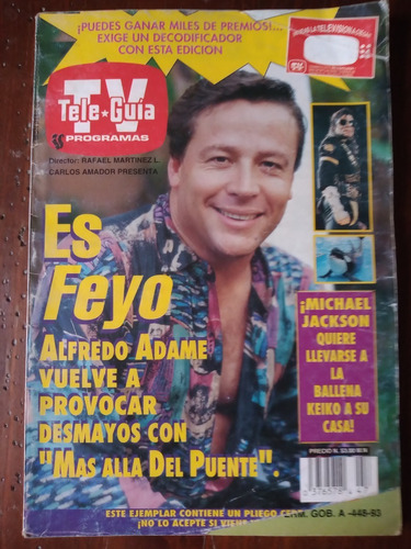 Michael Jackson En Revista Teleguia Alfredo Adame 1993