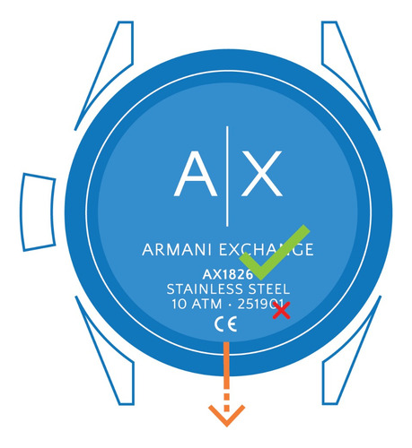 Correa Waffle Caucho Para Armani Exchange Ax Connected