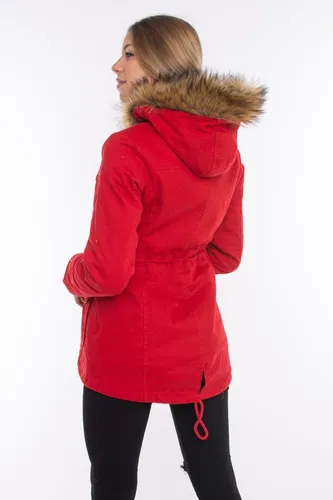 Parka Mujer Campera Invierno Capucha Dama Chaqueta Piel