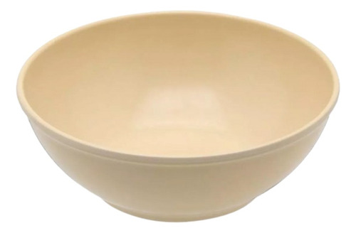 Plato Pozolero Hondo De Melamina Beige De 750 Ml 50 Lisa