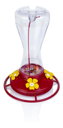 Imagen 1 de 6 de Bebedero Colibríes 4 Flores Transparente 470ml Alimentador