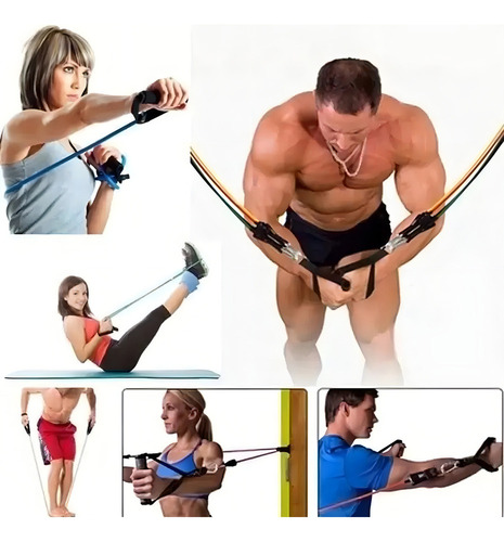 - . Kit Elástico For Entrenamientos De Musculación En Casa