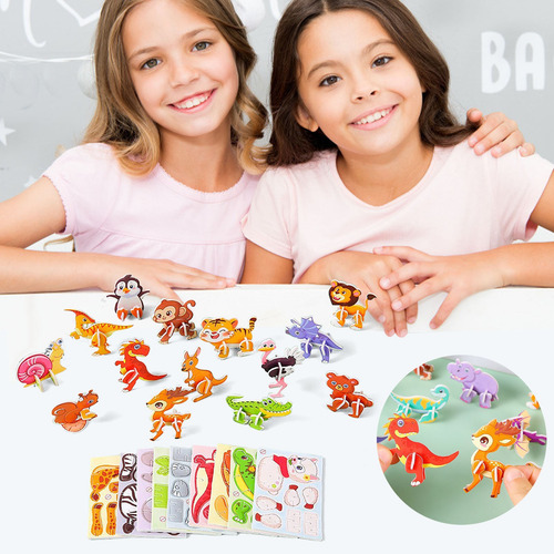 Rompecabezas Estereoscópico De Ensamblaje Diy Para Niños, Ed