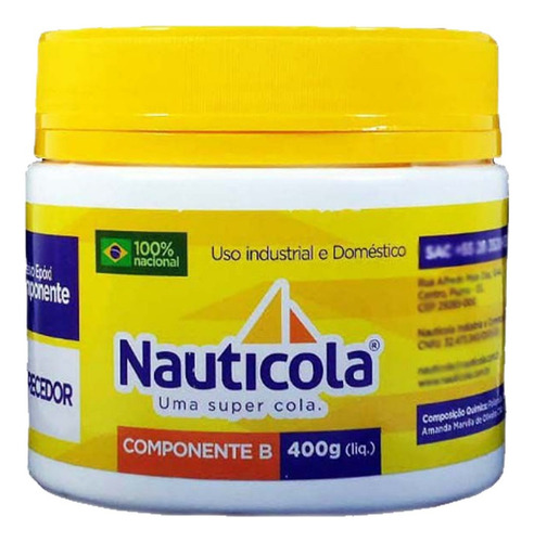 Cola Epoxi Nauticola A B Adesivo Araldite De Resina 850g