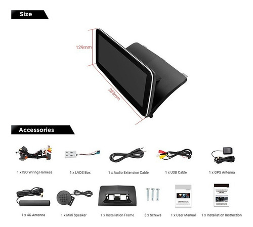 Mercedes Benz Clase C 2008-2011 Gps Radio Carplay Bluetooth