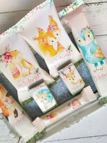 Golosinas Personalizadas Animales Del Bosque Candy Bar 10 Ni