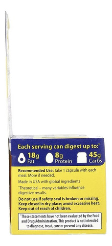Enzymedica Digest Fórmula Enzimática Completa 30 Caps Sabor Sin Sabor