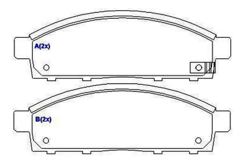 Pastilha Freio Dianteira Mitsubishi Pajero Dakar 2008 A 2014