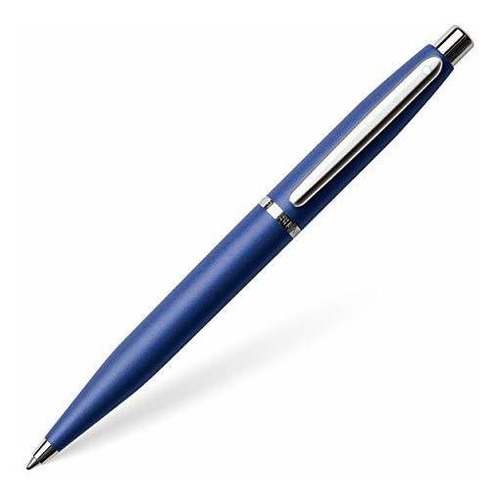 Bolígrafo Sheaffer Vfm Azul Neón Con Detalles Cromados