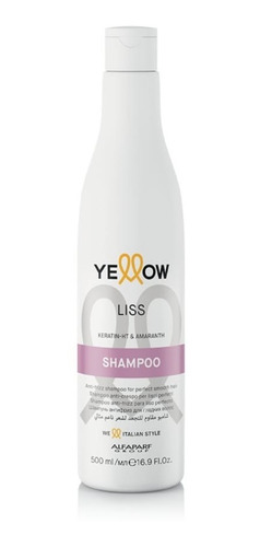 Shampoo Yellow Liss 500ml By Alfaparf Anti Frizz Queratina