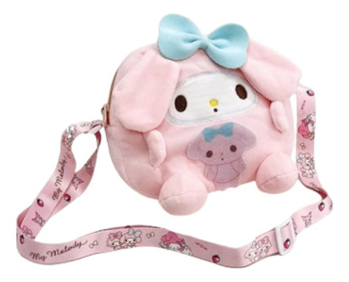 Cartera De Peluche My Melody Kuromi Cina Sanrio Importado