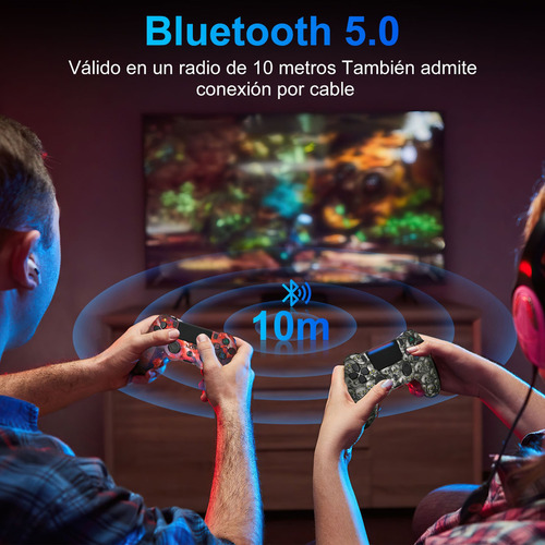 2 Mandos Inalámbricos Compatibles Con Consola De Juegos Y Pc Color Rojo