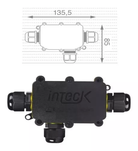 X16 Caja Estanca Exterior Ip65 Protección Uv 11x11x8cm