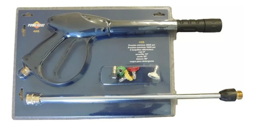 Juego /kit De Pistola Y Lanza Para Hidrolavadora Con Puntas Color Negro