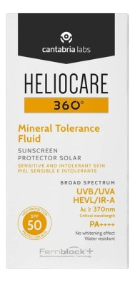 Heliocare 360 Mineral Tolerance Fluid Spf 50 Pack 2 Pcs