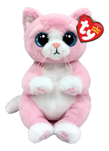 Peluche Ty Beanie Bellies Lillibelle The Pink Kitten 20 Cm