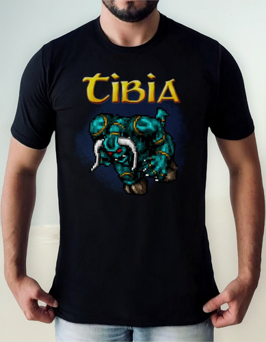 Camiseta Tibia Rpg Jogo Retrô Clássico Geek Camisa Masc M23 Preto Outro 8 Personalizado