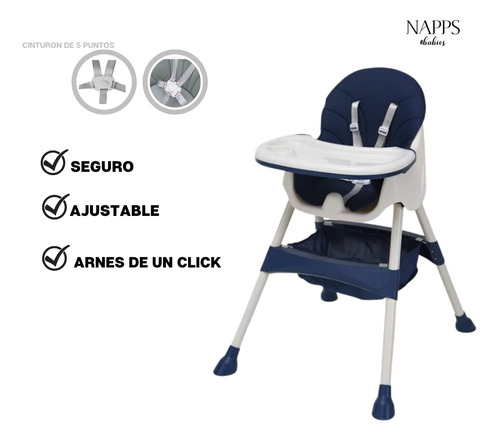 Silla Comer Para Bebe 2 En 1  Bybaby La Pequeteria