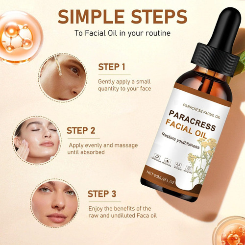 2 Unidades De Aceite Facial Paracress, 100% Orgánico, Antien